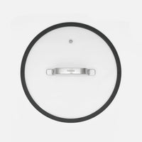 Üvegfedő Meda 3.0, ø 28 cm  - Üvegfedő szilikon peremmel, fekete