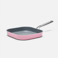 Meda 3.0 tapadásmentes, szögletes grillserpenyő kerámia bevonattal, fedő nélkül, Ø 28 cm, rózsaszín