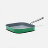 Meda 3.0 tapadásmentes, szögletes grillserpenyő kerámia bevonattal, fedő nélkül, Ø 28 cm, zöld