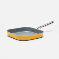 Meda 3.0 tapadásmentes, szögletes grillserpenyő kerámia bevonattal, fedő nélkül, Ø 28 cm, sárga