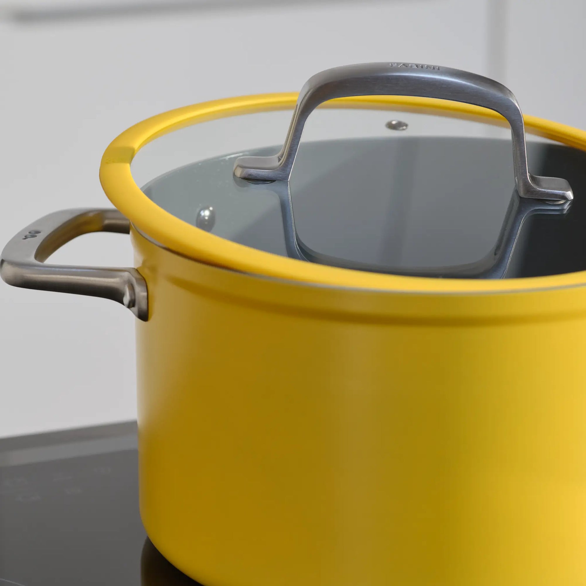 Lábas Meda 3.0, ø 24 cm (5,5 l) - Tapadásmentes lábas kerámia bevonattal, fedővel, sárga