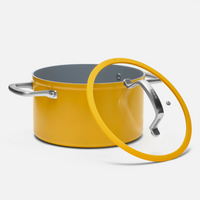 Lábas Meda 3.0, ø 24 cm (5,5 l) - Tapadásmentes lábas kerámia bevonattal, fedővel, sárga