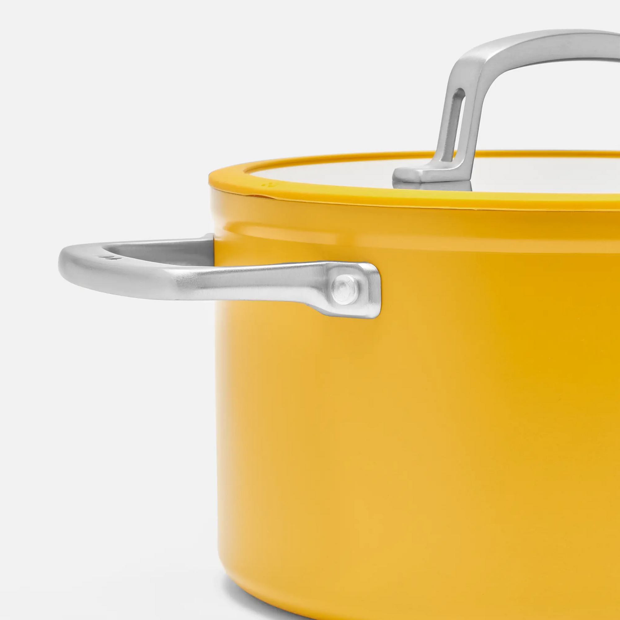 Lábas Meda 3.0, ø 24 cm (5,5 l) - Tapadásmentes lábas kerámia bevonattal, fedővel, sárga