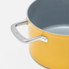 Meda 3.0 tapadásmentes kerámia bevonatos edény fedővel Ø 24 cm (5,5 l), sárga