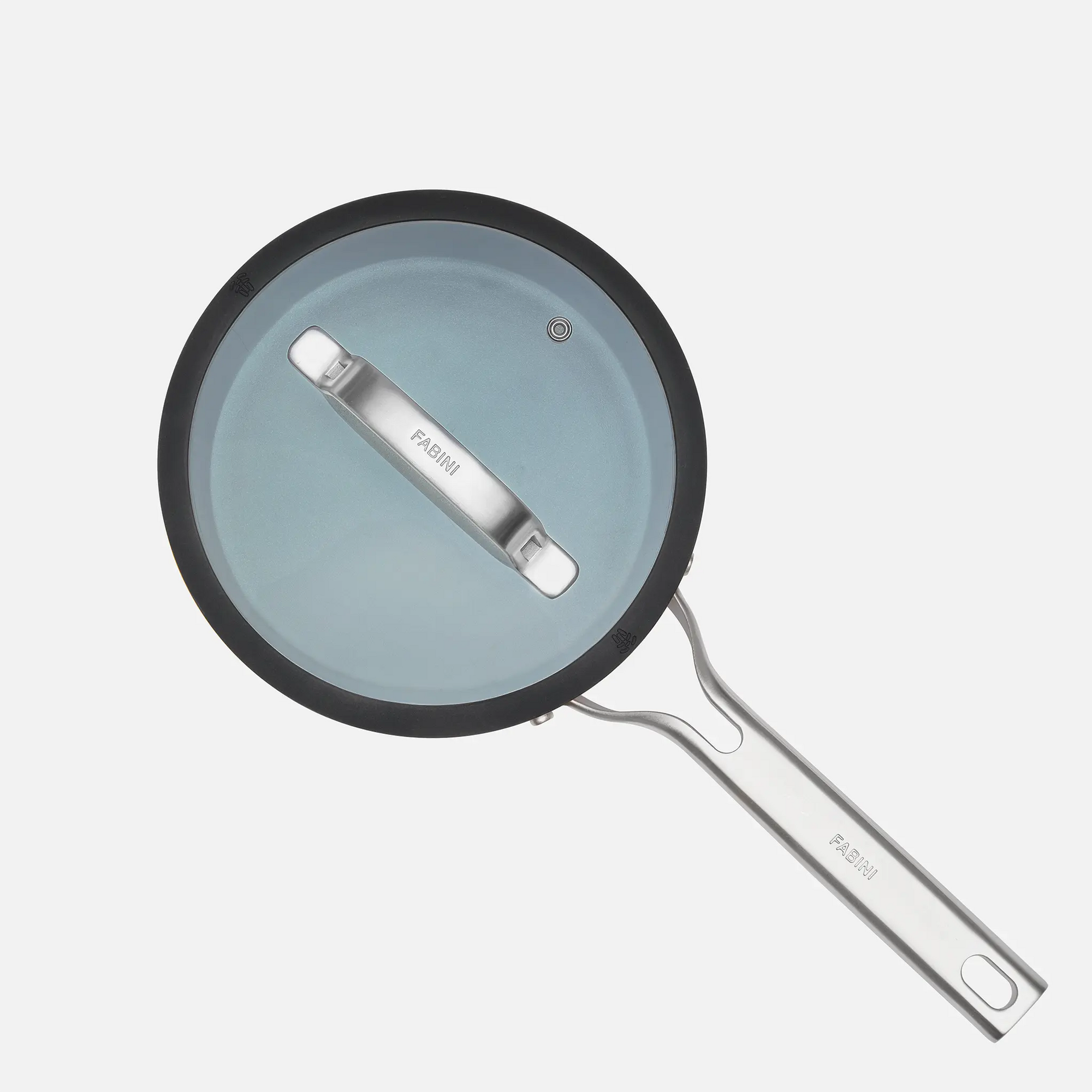 Nyeles lábas Meda 3.0 Pro, ø 20 cm (2,4 l) - Tapadásmentes nyeles lábas kerámia bevonattal, fedővel, fekete