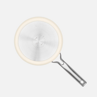 Nyeles lábas Meda 3.0 Pro, ø 20 cm (2,4 l) - Tapadásmentes nyeles lábas kerámia bevonattal, fedővel, krém színű