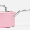 Meda 3.0 tapadásmentes kerámia bevonatos lábas fedővel Ø 20 cm (2,4 l), rózsaszín