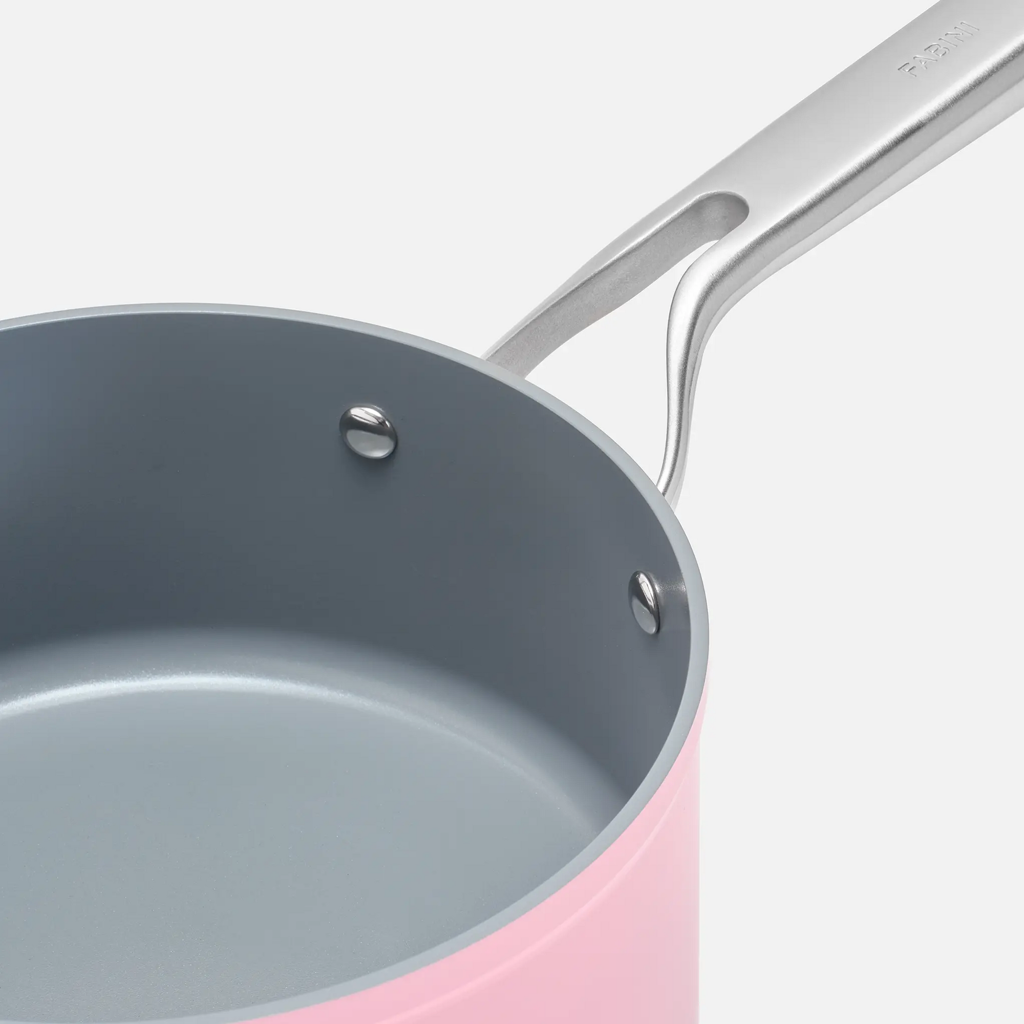 Nyeles lábas Meda 3.0 Pro, ø 20 cm (2,4 l) - Tapadásmentes nyeles lábas kerámia bevonattal, fedővel, rózsaszín