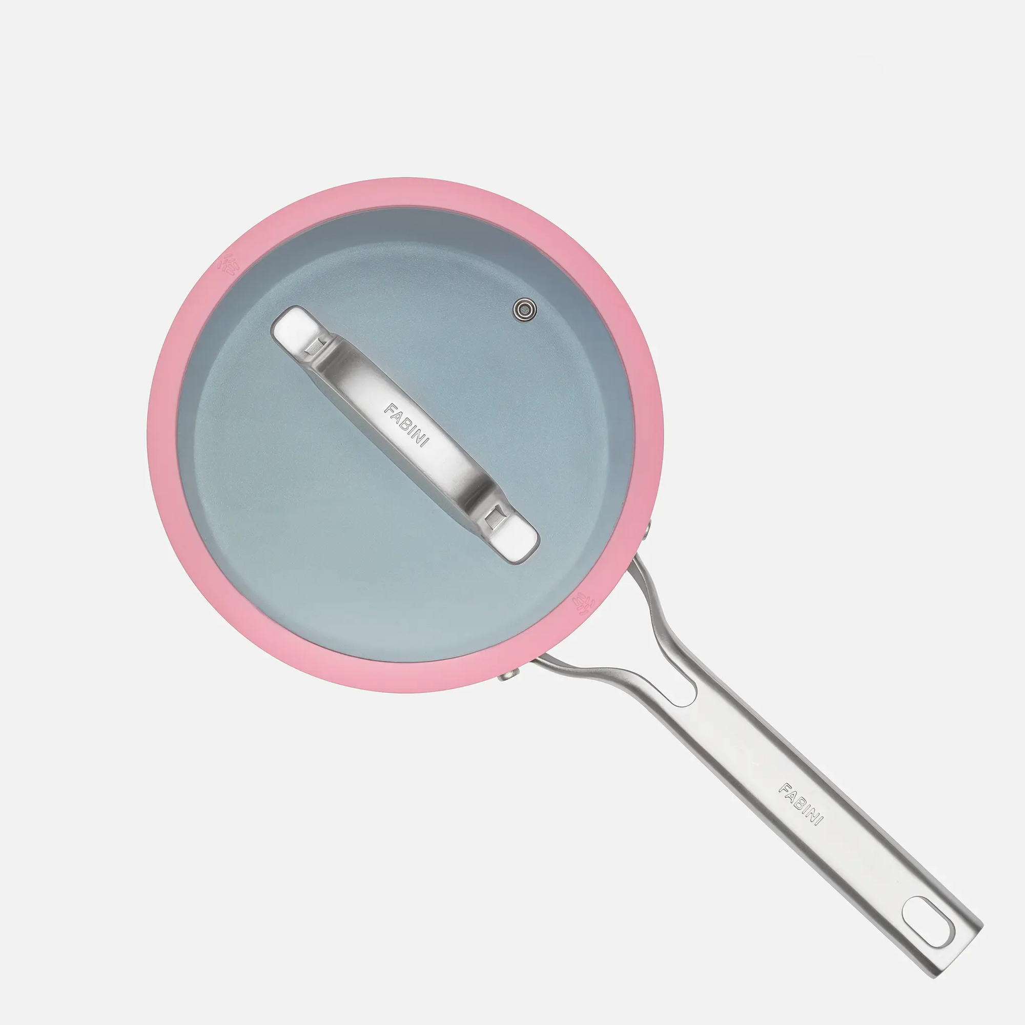 Nyeles lábas Meda 3.0 Pro, ø 20 cm (2,4 l) - Tapadásmentes nyeles lábas kerámia bevonattal, fedővel, rózsaszín