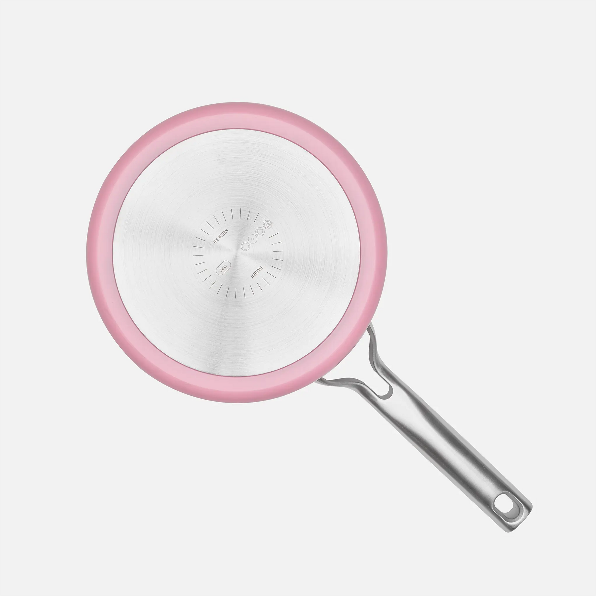 Nyeles lábas Meda 3.0 Pro, ø 20 cm (2,4 l) - Tapadásmentes nyeles lábas kerámia bevonattal, fedővel, rózsaszín