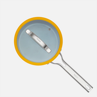 Nyeles lábas Meda 3.0 Pro, ø 20 cm (2,4 l) - Tapadásmentes nyeles lábas kerámia bevonattal, fedővel, sárga