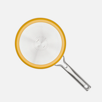 Nyeles lábas Meda 3.0 Pro, ø 20 cm (2,4 l) - Tapadásmentes nyeles lábas kerámia bevonattal, fedővel, sárga