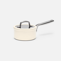 Meda 3.0 tapadásmentes kerámia bevonatos nyeles lábas fedővel, Ø 16 cm (1,3 l), krémszínű
