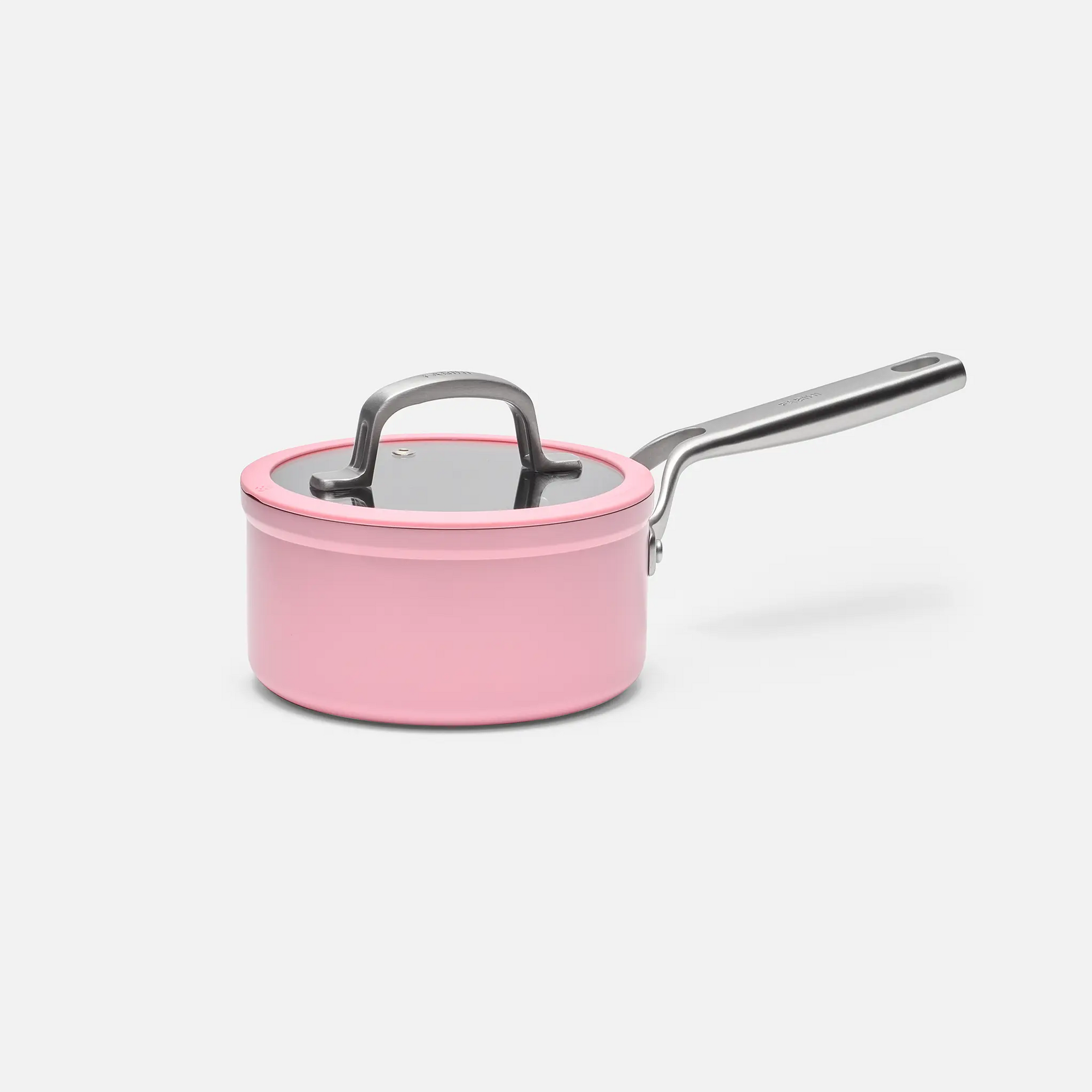 Nyeles lábas Meda 3.0 Pro, ø 16 cm (1,3 l) - Tapadásmentes nyeles lábas kerámia bevonattal, fedővel, rózsaszín