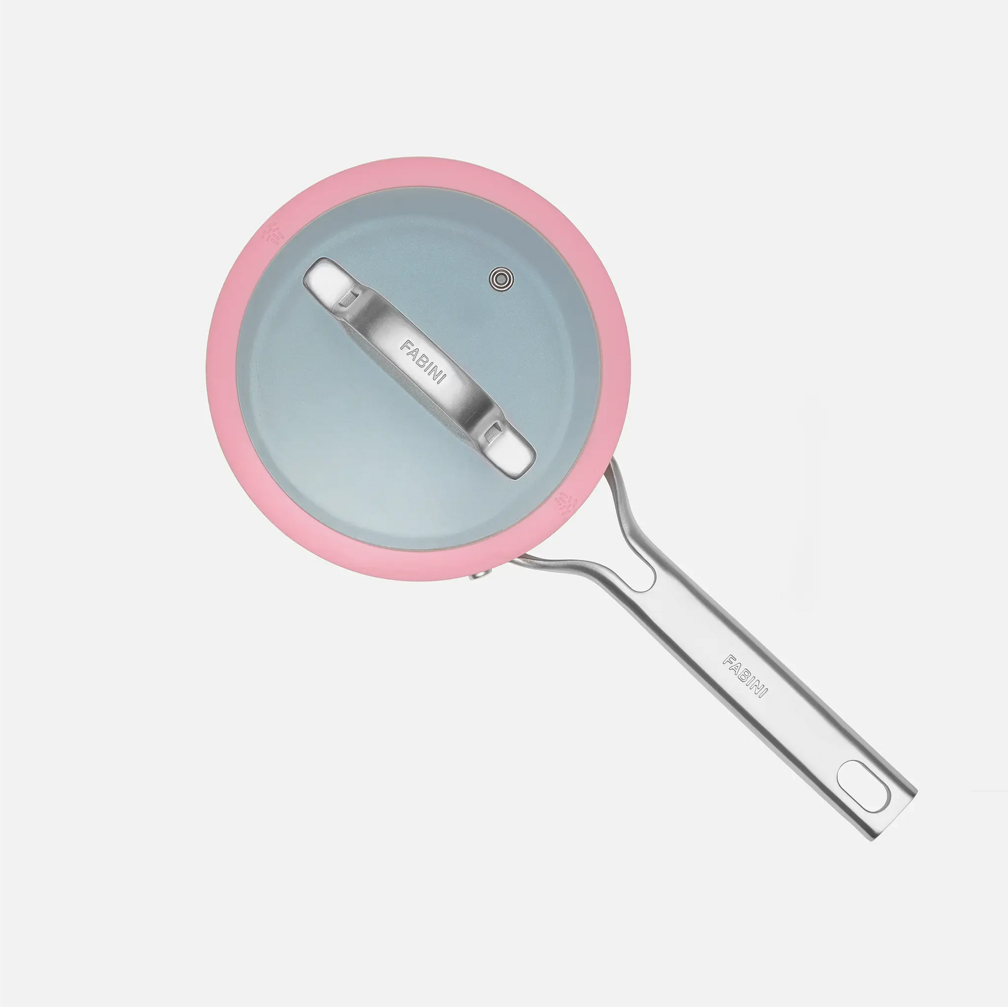 Nyeles lábas Meda 3.0 Pro, ø 16 cm (1,3 l) - Tapadásmentes nyeles lábas kerámia bevonattal, fedővel, rózsaszín