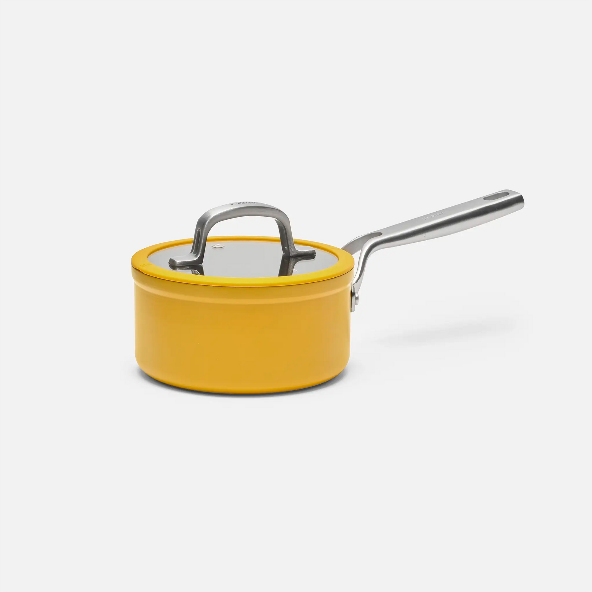 Nyeles lábas Meda 3.0 Pro, ø 16 cm (1,3 l) - Tapadásmentes nyeles lábas kerámia bevonattal, fedővel, sárga