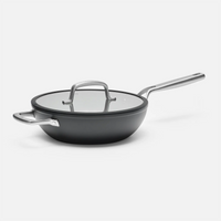 Meda 3.0 tapadásmentes wok serpenyő kerámia bevonattal, fedővel Ø 28 cm, fekete