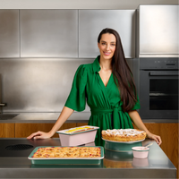 Banánkenyér sütőforma - Kerámia sütőforma, rózsaszín