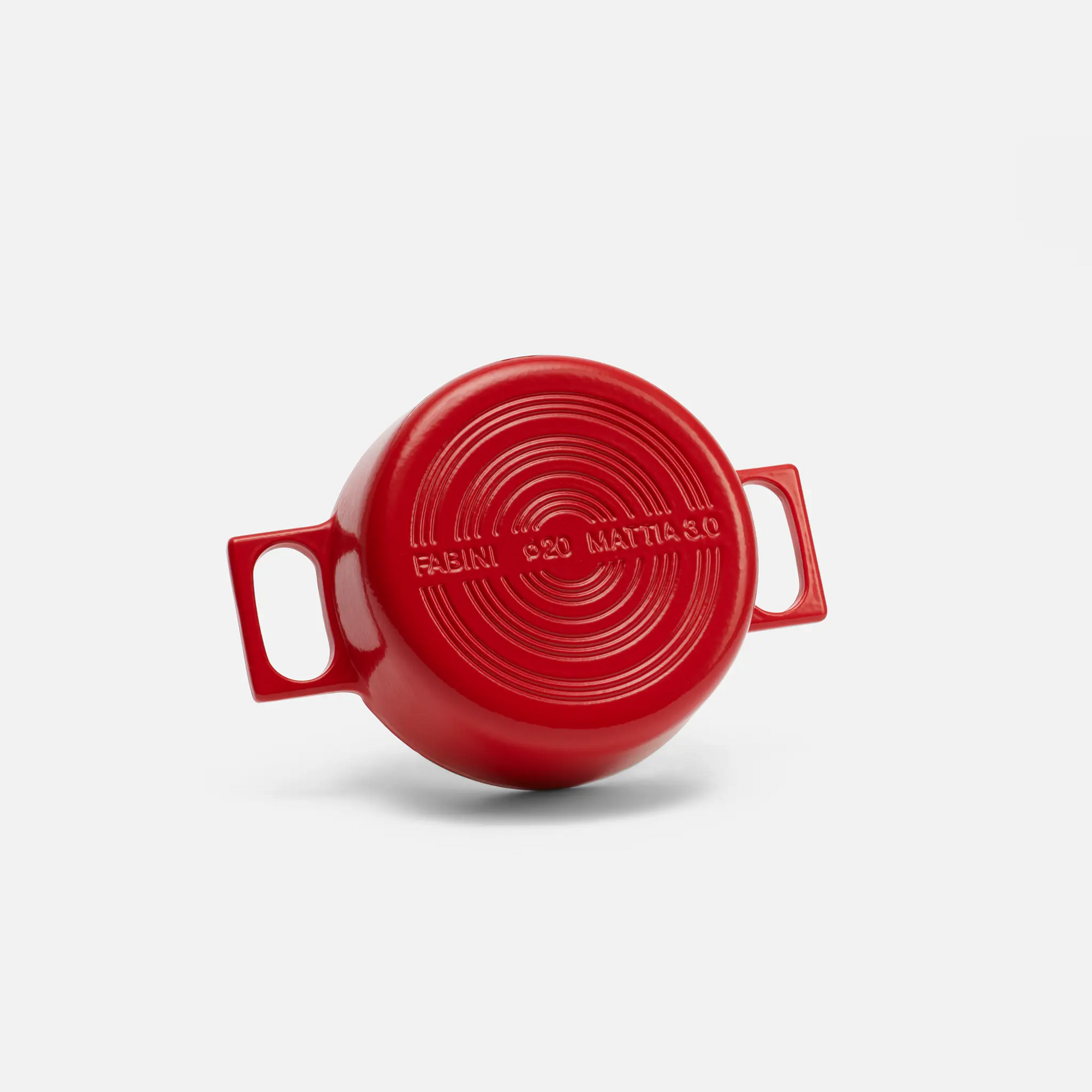 Lábas Mattia 3.0, ø 20 cm (2 l) - Zománcozott öntöttvas lábas fedővel, matt piros