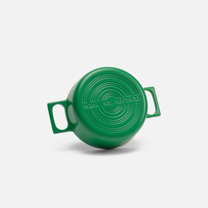 Lábas Mattia 3.0, ø 20 cm (2 l) - Zománcozott öntöttvas lábas fedővel, matt zöld