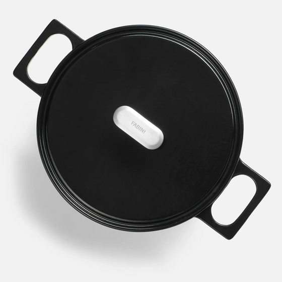 Lábas Mattia 3.0, ø 26 cm (5,5 l) - Zománcozott öntöttvas lábas fedővel, matt fekete