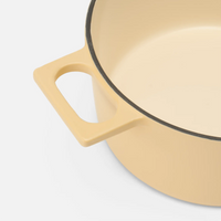 Lábas Mattia 3.0, ø 20 cm (2 l) - Zománcozott öntöttvas lábas fedővel, matt krém színű