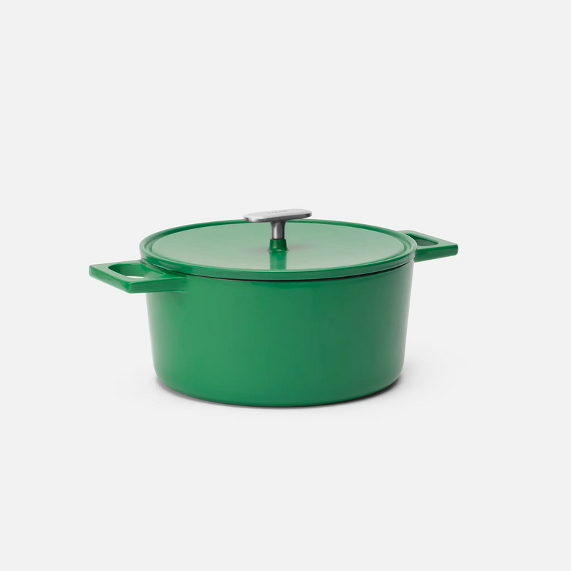 Lábas Mattia 3.0, ø 26 cm (5,5 l) - Zománcozott öntöttvas lábas fedővel, matt zöld