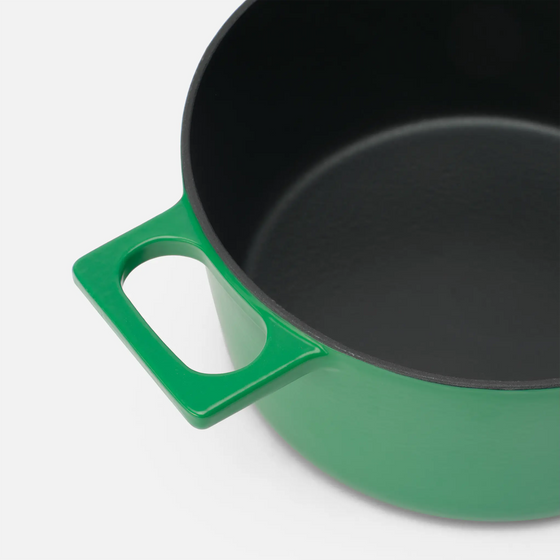 Lábas Mattia 3.0, ø 20 cm (2 l) - Zománcozott öntöttvas lábas fedővel, matt zöld