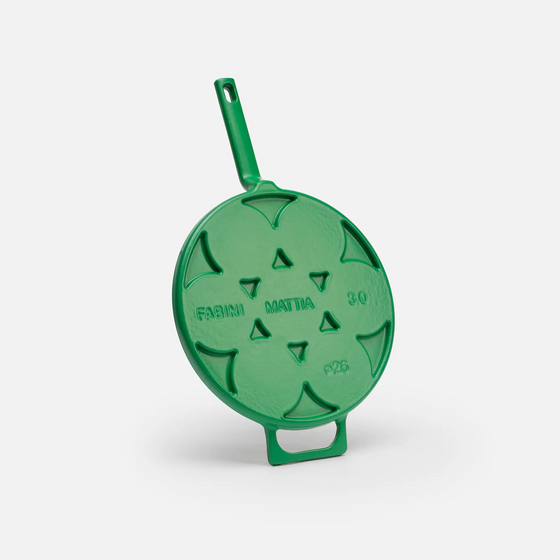 Palacsintasütő Mattia 3.0, ø 26 cm - Zománcozott öntöttvas palacsintasütő, matt zöld