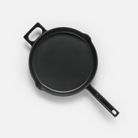 Serpenyő Mattia 3.0 Standard, ø 26 cm - Zománcozott öntöttvas serpenyő fedő nélkül, matt fekete