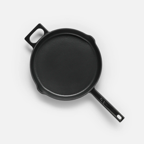 Serpenyő Mattia 3.0, ø 26 cm - Zománcozott öntöttvas serpenyő fedő nélkül, matt fekete