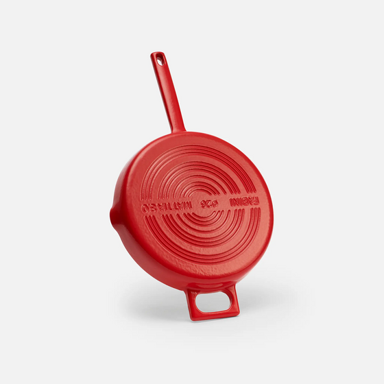 Serpenyő Mattia 3.0, ø 26 cm - Zománcozott öntöttvas serpenyő fedő nélkül, matt piros