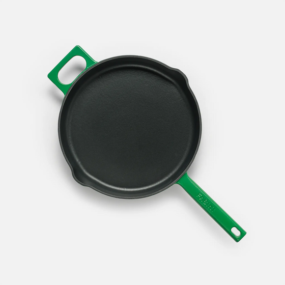 Serpenyő Mattia 3.0, ø 26 cm - Zománcozott öntöttvas serpenyő fedő nélkül, matt zöld