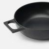 Tegame serpenyő Mattia 3.0, Ø 26 cm - Zománcozott öntöttvas serpenyő fedővel, fekete