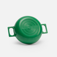 Tegame serpenyő Mattia 3.0 Standard, ø 26 cm - Zománcozott öntöttvas serpenyő fedővel, matt zöld