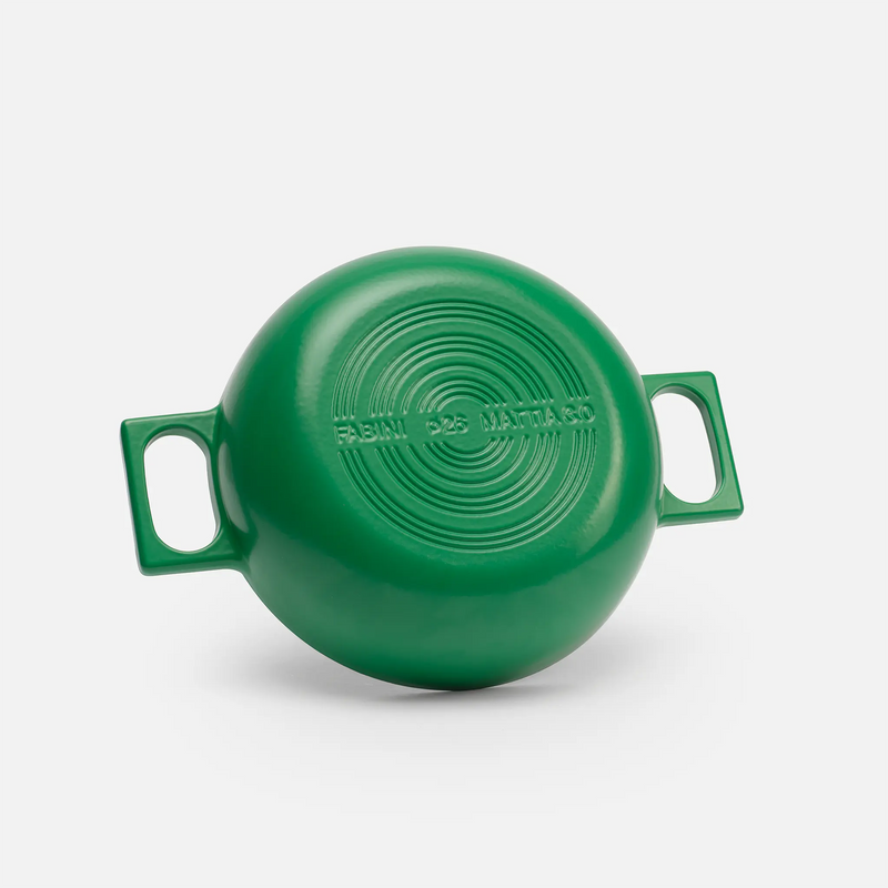 Tegame serpenyő Mattia 3.0 Standard, ø 26 cm - Zománcozott öntöttvas serpenyő fedővel, matt zöld