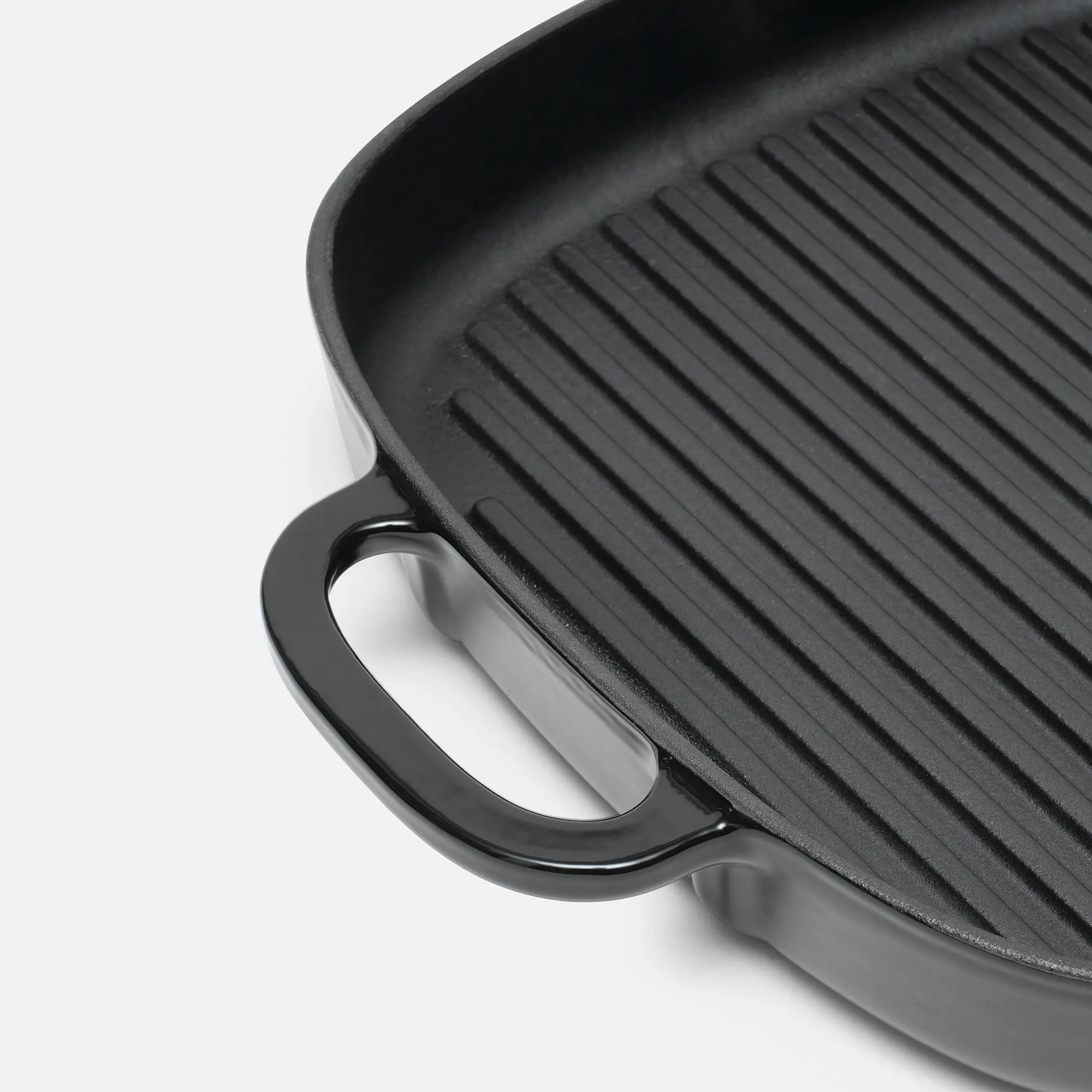 Grillserpenyő Mattia 2.0, ø 28 cm - Zománcozott öntöttvas grillserpenyő fedő nélkül, fekete