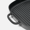 Zománcozott öntöttvas grillserpenyő Ø 28 cm, fekete