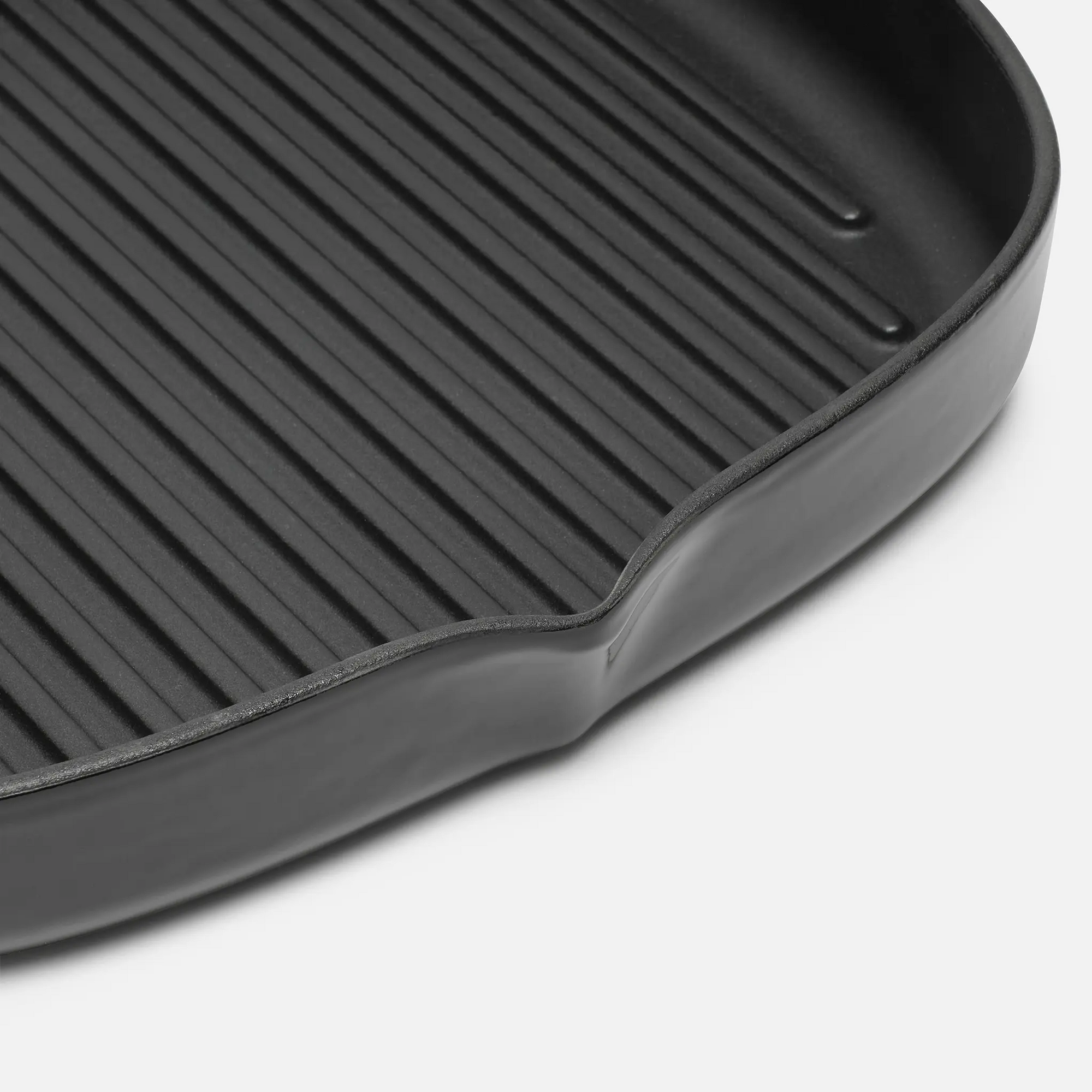Grillserpenyő Mattia 2.0, ø 28 cm - Zománcozott öntöttvas grillserpenyő fedő nélkül, fekete