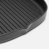 Zománcozott öntöttvas grillserpenyő Ø 28 cm, fekete
