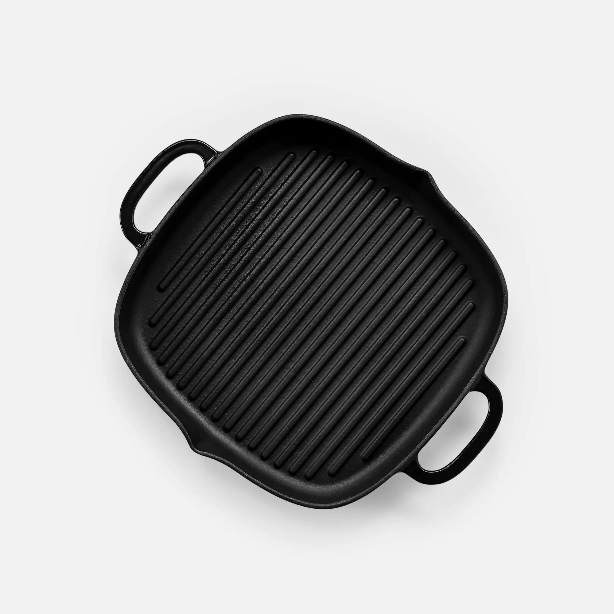Grillserpenyő Mattia 2.0, ø 28 cm - Zománcozott öntöttvas grillserpenyő fedő nélkül, fekete