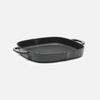 Zománcozott öntöttvas grillserpenyő Ø 28 cm, fekete