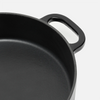 Mattia 2.0 alacsony, zománcozott öntöttvas lábas fedővel – Ø 28 cm (3,3 l), fekete