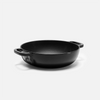 Tegame zománcozott öntöttvas serpenyő fedővel Ø 26 cm (3,5 l), fekete