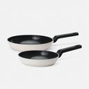 Serpenyő készlet Meda 5.0 Economy, ø 20 cm + ø 26 cm, 2 db - Tapadásmentes kerámia bevonatú serpenyők, krémszínű