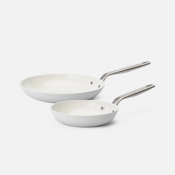 Serpenyő szett Meda 5.0 Pro, ø 20 cm + ø 26 cm, 2 db - Serpenyők tapadásmentes kerámia bevonattal, világosszürke