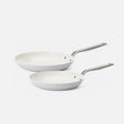 Serpenyő szett Meda 5.0 Pro, ø 24 cm + ø 28 cm, 2 db - Serpenyők tapadásmentes kerámia bevonattal, világosszürke