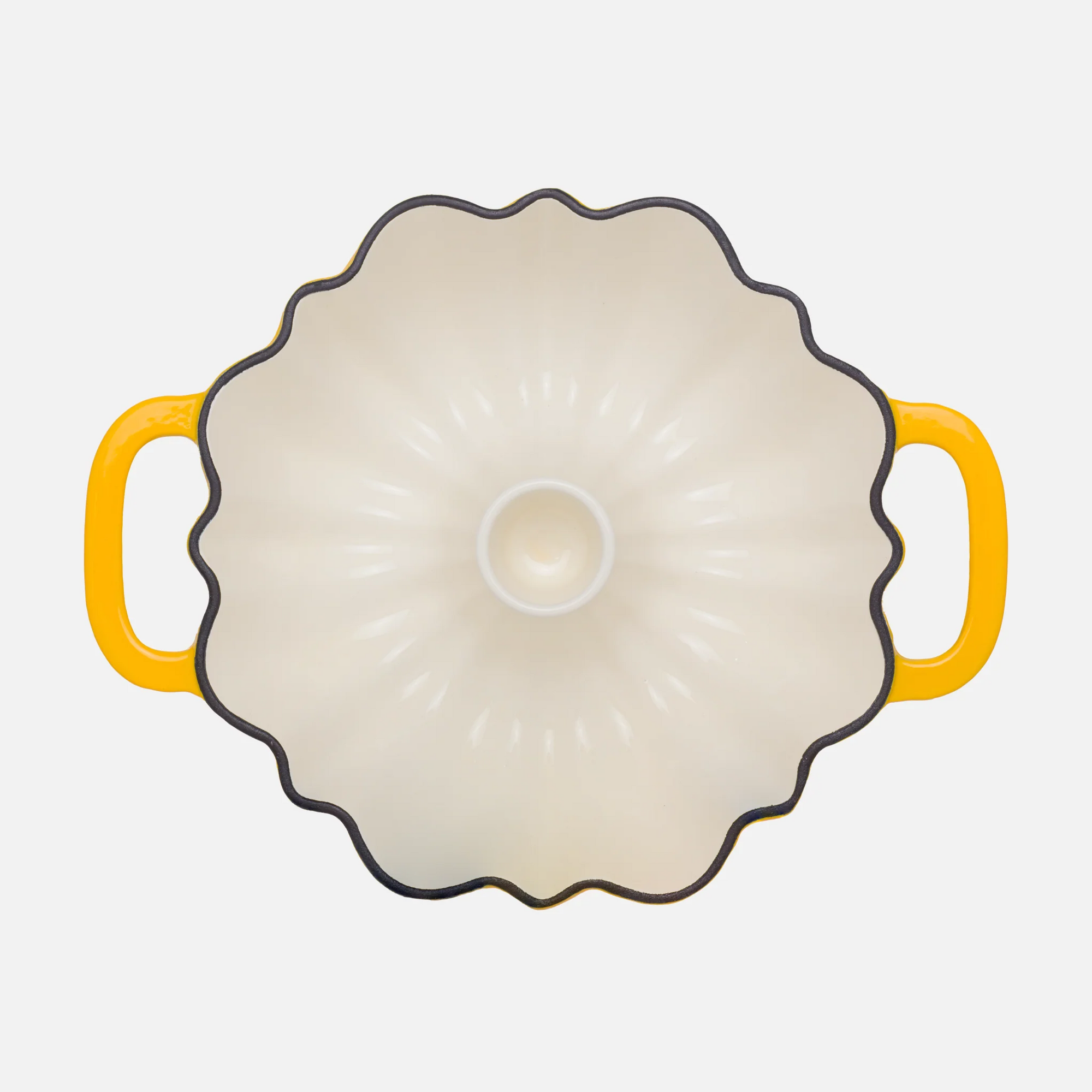 Kuglóf forma FABINI & Mirka van Gils, 3 l - Zománcozott öntöttvas kuglóf sütőforma, sárga