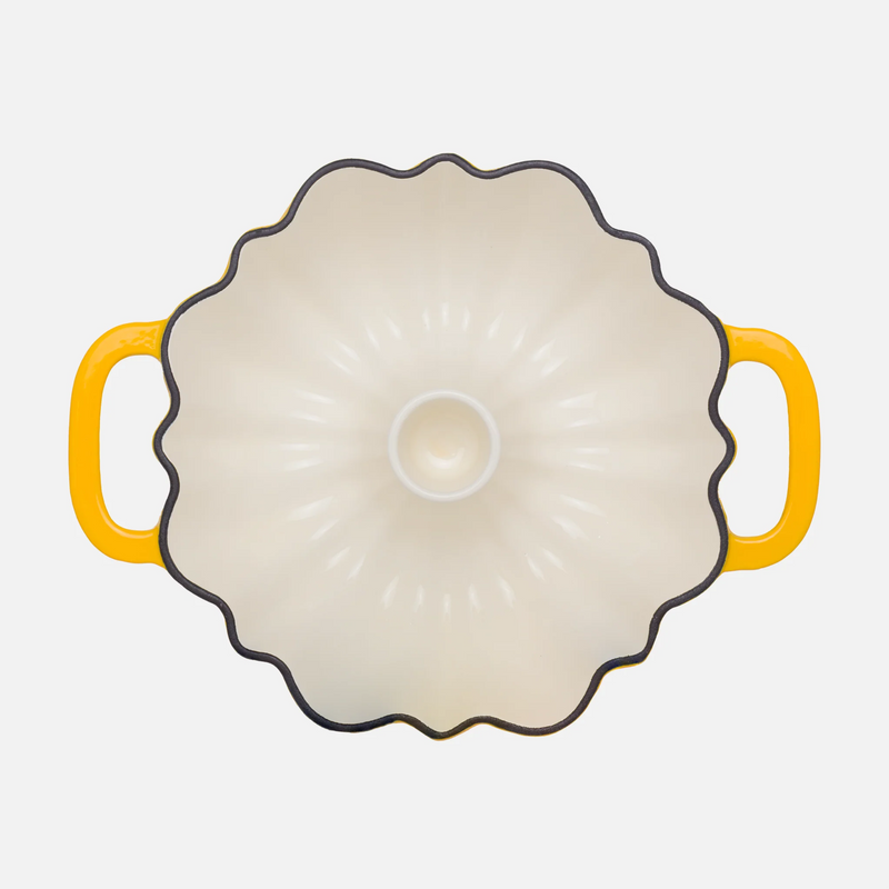 Kuglóf forma FABINI & Mirka van Gils, 3 l - Zománcozott öntöttvas kuglóf sütőforma, sárga