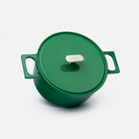 Lábas Mattia 3.0 Standard, ø 26 cm (5,5 l) - Zománcozott öntöttvas lábas fedővel, fényes zöld